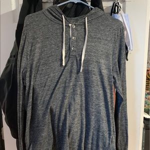 banana republic henley hoody sz medium